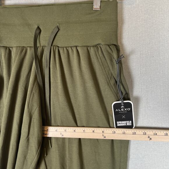 Alexo Springfield Armory Womens Size M Green Sweatpants Conceal Carry Pants - Picture 5 of 10